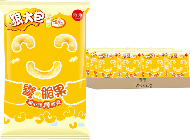 乖乖 狠大包 煉乳, 75g, 12包