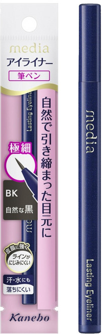 media 媚點 台灣公司貨 持久液體眼線筆 極細 BK-2, 1支