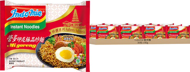 Indomie 營多麵 珍饌系列 印尼極品炒麵 80g, 30包