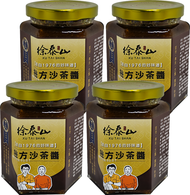 徐泰山 秘方沙茶醬 源自1976的好味道, 270g, 4罐