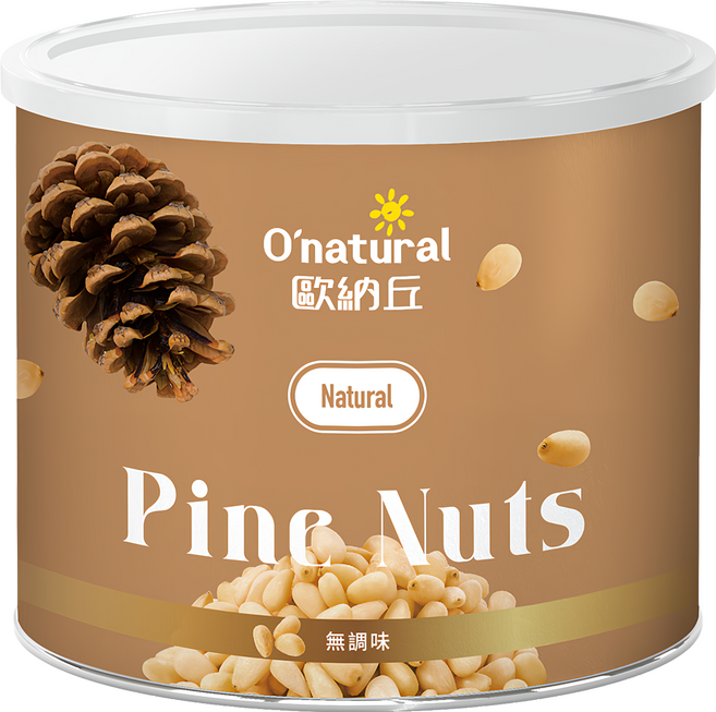 O'natural 歐納丘 純天然松子, 150g, 1罐