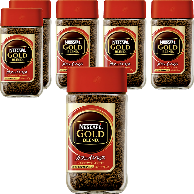 NESCAFE 雀巢咖啡 金牌微研磨咖啡, 80g, 1入, 6罐