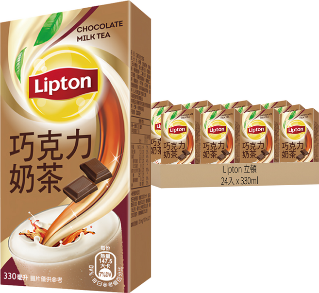 Lipton 立頓 巧克力奶茶, 330ml, 24入
