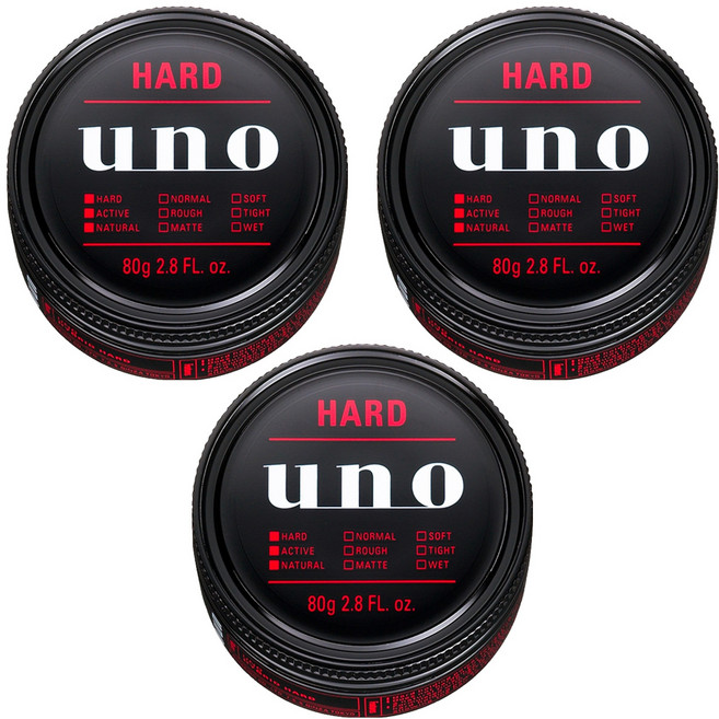 uno 徹底堅持髮腊, 80g, 3罐