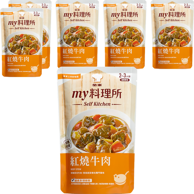 金車 my料理所 紅燒牛肉, 6包, 390g