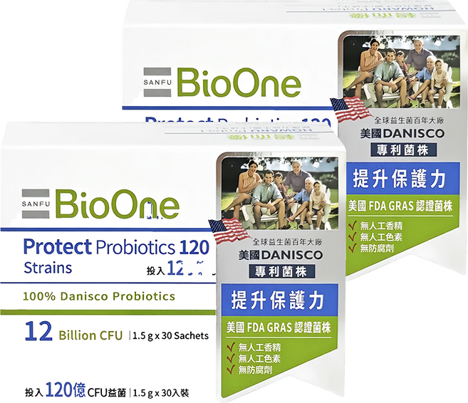 BioOne 碧而優 Protect保護力益生菌120, 30包, 1.5g, 2盒