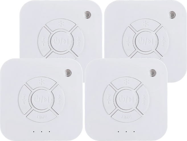 USB攜帶型白噪音助眠儀 待機時長90天以上 綠色環保 電池可循環使用, 4個