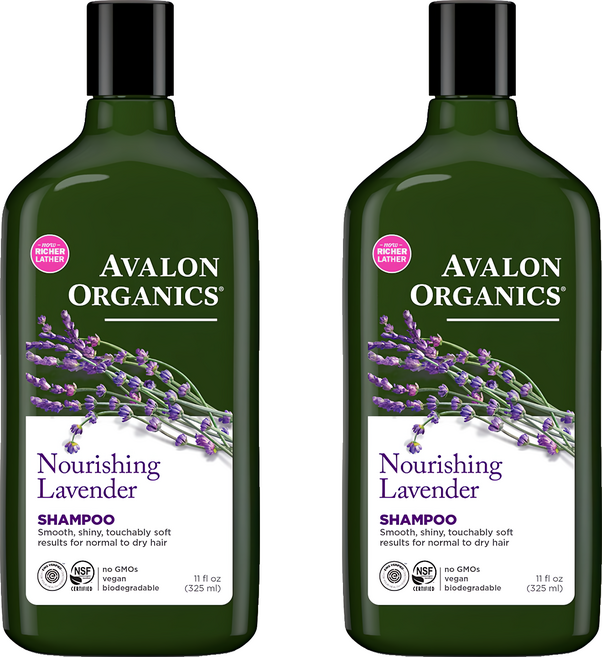 AVALON ORGANICS 滋潤精油洗髮精 薰衣草, 325ml, 2瓶