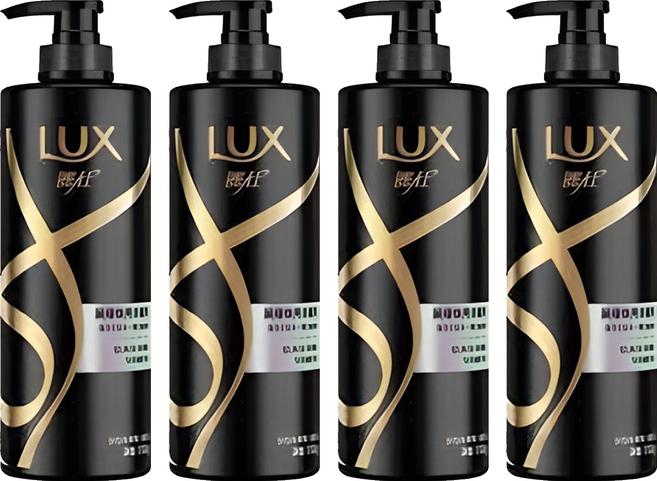 LUX 麗仕 黑曜煥亮洗髮乳 750g 含何首烏黑芝麻精華, 4瓶