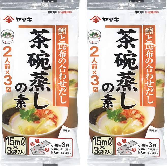 Yamaki 雅媽吉 茶碗蒸高湯 3入, 45ml, 2袋