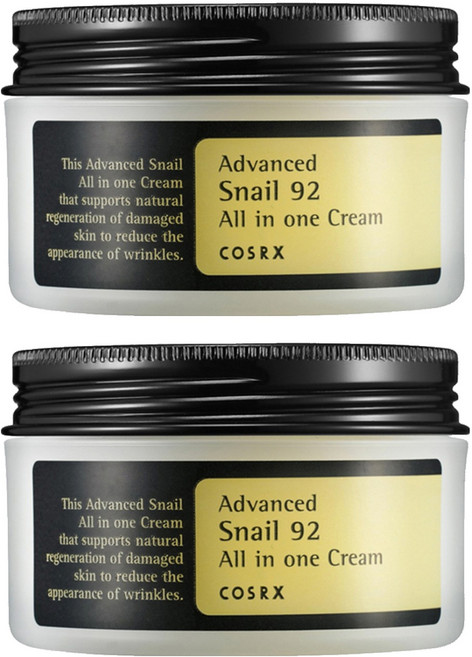 COSRX 台灣公司貨 92%全效修護蝸牛面霜, 100g, 2罐