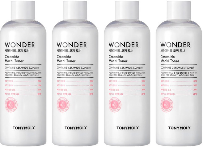 TONYMOLY Wonder系列 神經醯胺保濕化妝水, 500ml, 4瓶
