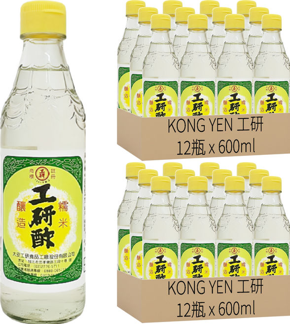 KONG YEN 工研 酢, 600ml, 24瓶