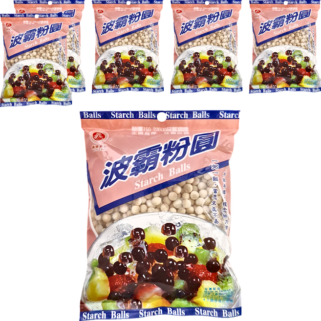 義峰食品 波霸粉圓, 250g, 6包, 1入
