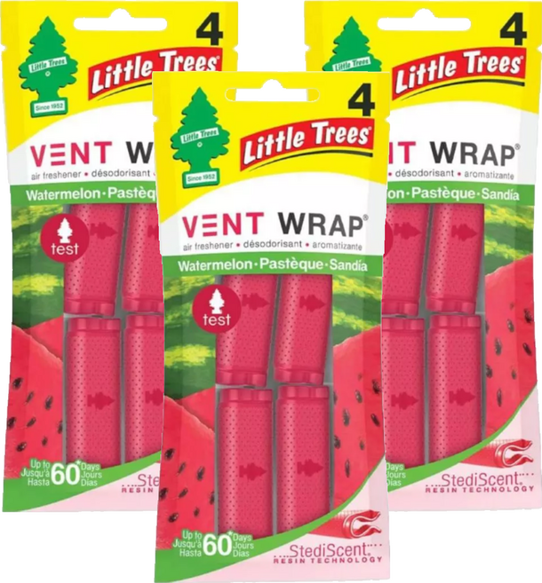 Little Trees 小樹香片 隱形芳香夾, 西瓜, 18g, 3包