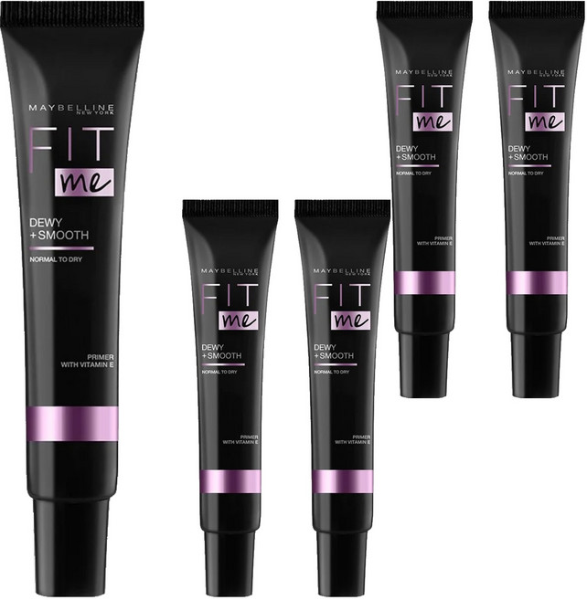 MAYBELLINE 媚比琳 台灣公司貨 水光奇蹟保濕妝前乳 30ml, 無色透明, 5盒