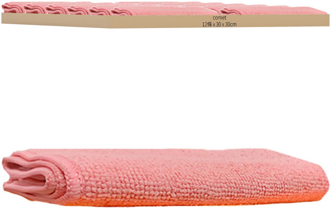 comet Kitchen 彩色超細纖維抹布, 12條