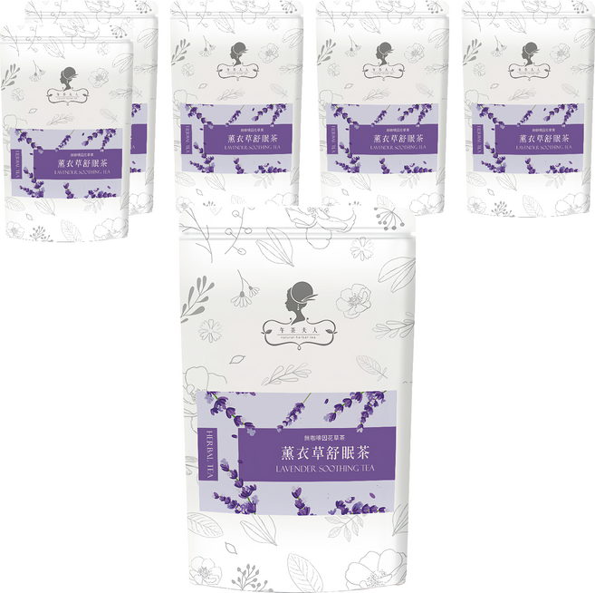 午茶夫人 薰衣草舒眠茶包, 2g, 10包, 6袋