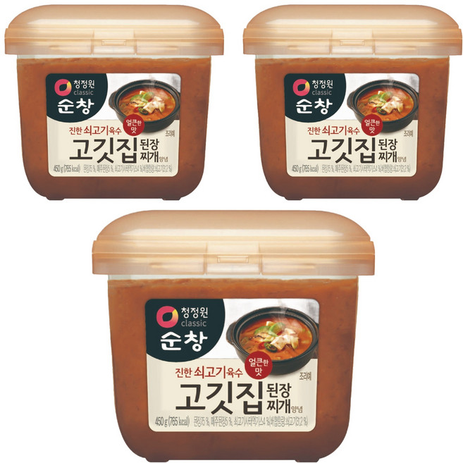 清淨園 Sunchang 淳倉 烤肉店大醬, 450g, 3盒