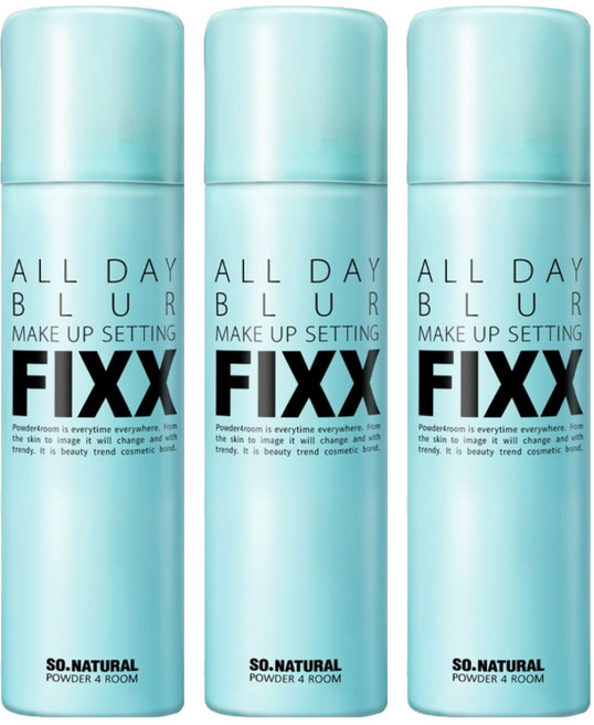 so natural 台灣公司貨 FIXX 沁涼保濕定妝噴霧 霧面柔焦, 3個, 75ml