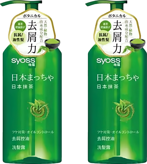 syoss 絲蘊 去屑控油洗髮露 抹茶, 2瓶, 420ml