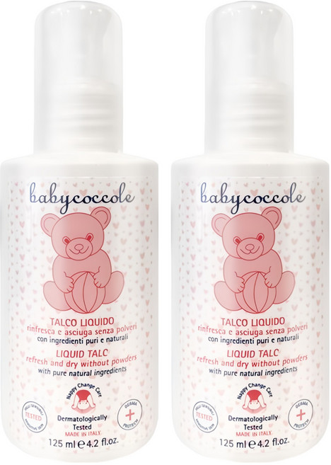 babycoccole 寶貝可可麗 寶寶液態爽身粉, 125ml, 2瓶