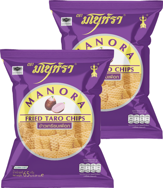 MANORA 瑪努拉 芋頭餅, 2個, 65g