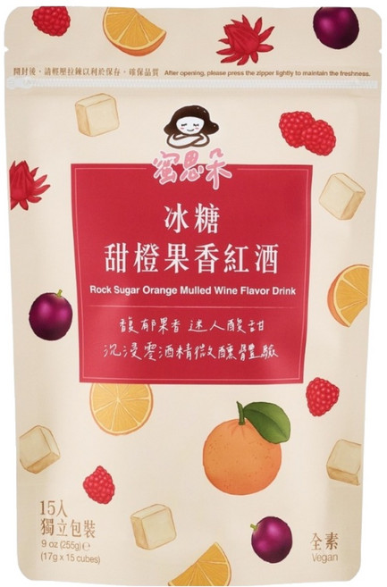 蜜思朵 冰糖甜橙果香紅酒水果茶, 17g, 1組, 15個裝