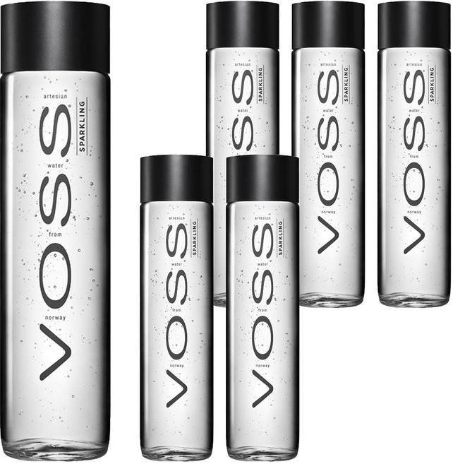 VOSS 芙絲 挪威天然礦泉水 玻璃瓶裝 800ml, 6瓶