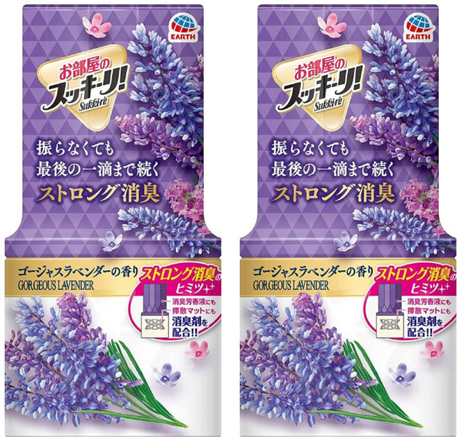 EARTH 地球製藥 室內除臭芳香劑 薰衣草香, 400ml, 2瓶