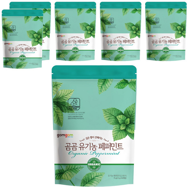 gomgom 薄荷茶, 1.5g, 50包, 6袋