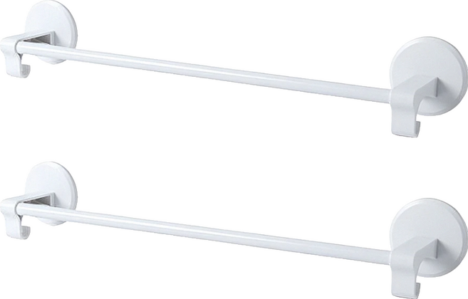 隱藏無色痕毛巾架 192g, 白色, 2個