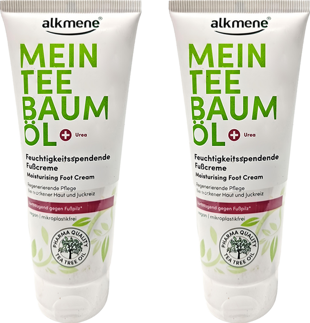 alkmene 歐珂蔓 我的茶樹精油保濕護足霜 滋潤 軟化角質 舒緩修護, 100ml, 1條, 2條