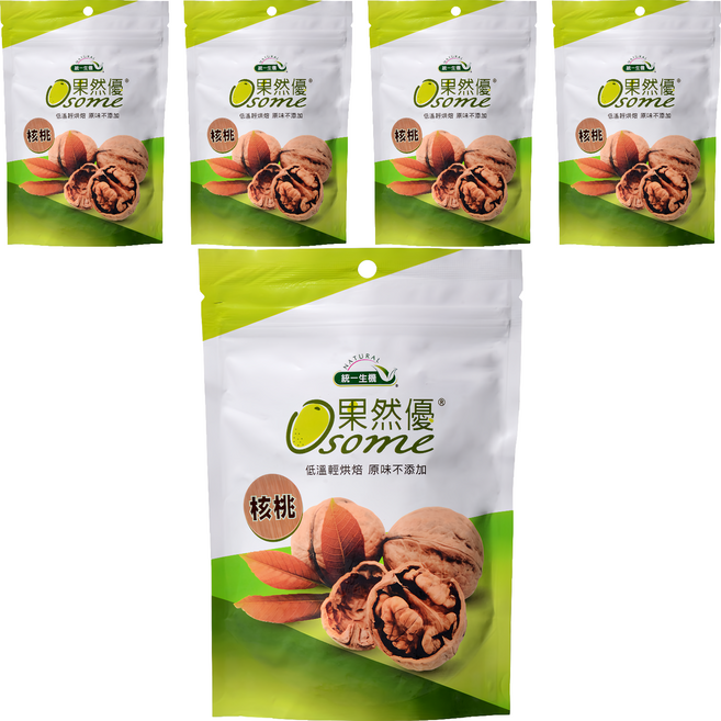 統一生機 Osome 果然優 核桃, 150g, 5包