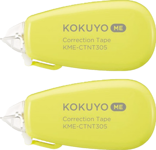 KOKUYO 國譽 ME 象牙白修正帶 B罫 8348 6m, 萊姆, 2個