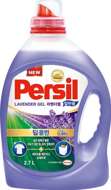 Persil 寶瀅 韓國原裝進口 強效淨垢 薰衣草護色凝露, 2.7L, 1桶