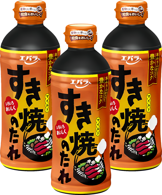 Ebara 荏原 壽喜燒醬 關西風味, 500ml, 3瓶