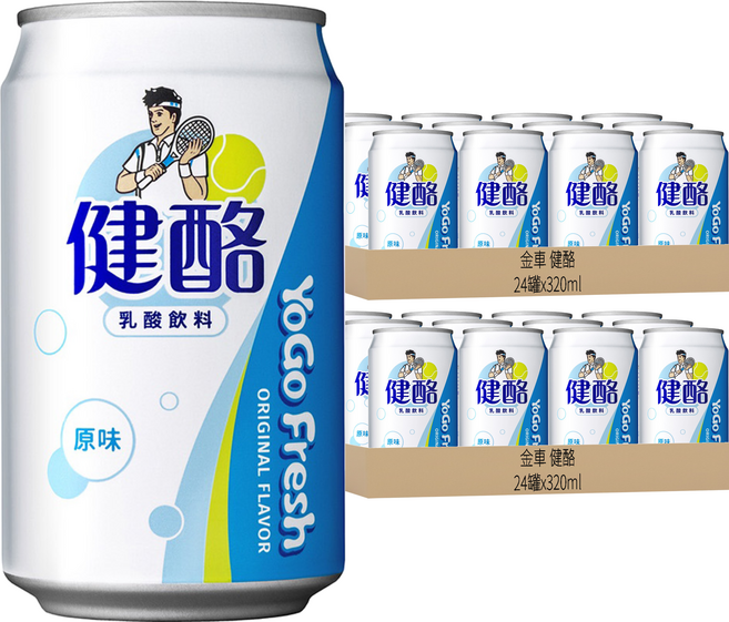 金車 健酪 乳酸飲料 原味, 320ml, 48罐