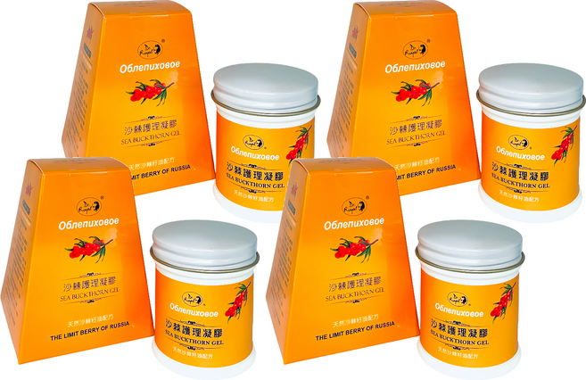 Dr.Royal 沙棘護理凝膠 俄羅斯, 天然沙棘味, 75g, 4罐