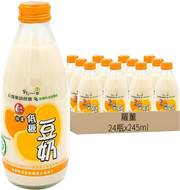 Loton 羅董 特濃低糖台灣豆奶, 24瓶