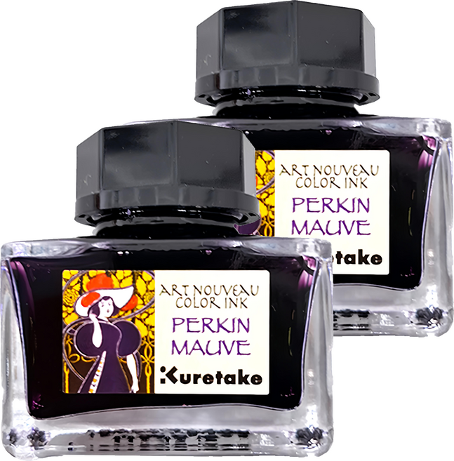 Kuretake 吳竹 ink-cafe 新藝術運動鋼筆墨水 ECF160-538 20ml, 紫紅色, 2瓶