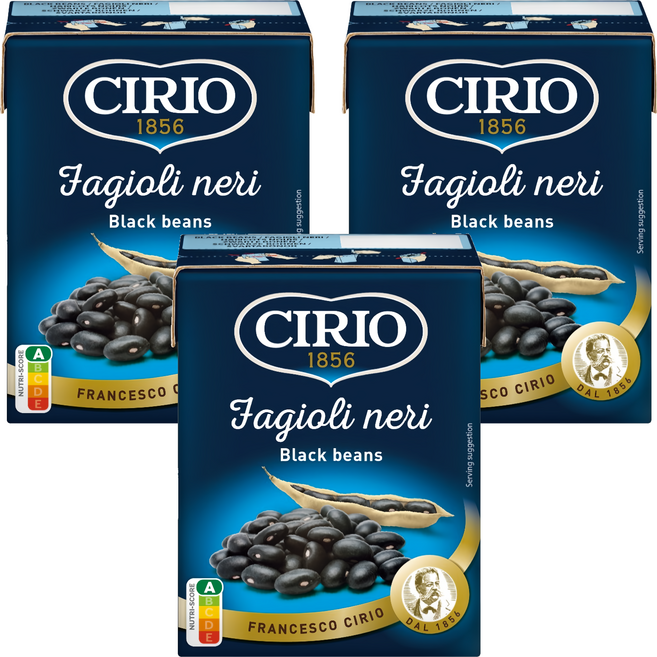 CIRIO 黑豆, 3個, 380g