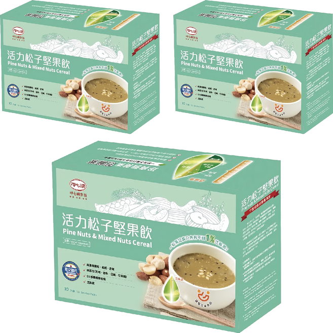 呷七碗 活力松子堅果飲 30g, 10包, 3盒