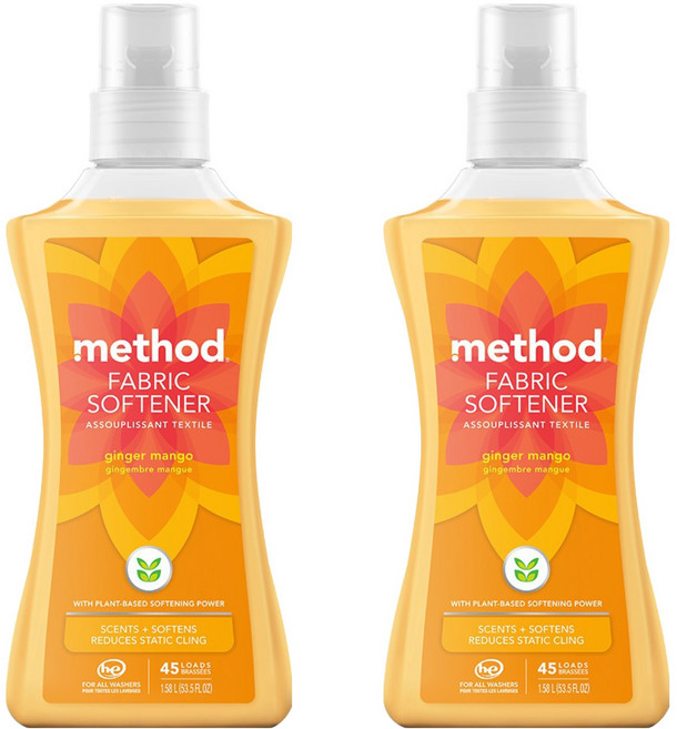 method 美則 智慧環保衣物柔軟精 夏日甜心, 1580ml, 2瓶