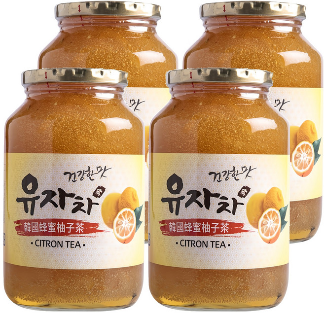 韓國蜂蜜柚子茶, 1kg, 1罐, 4罐