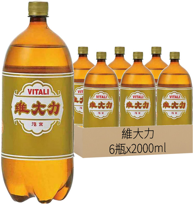 維大力汽水2000ml*6, 1入, 6瓶, 2000ml