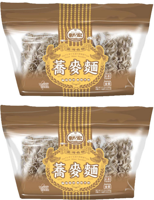 新宏 蕎麥關廟麵, 600g, 2個