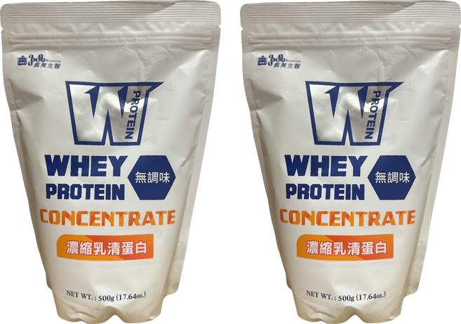 義美生醫 W PROTEIN濃縮乳清蛋白 無調味, 2包, 500g