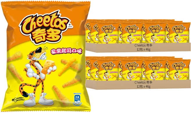 Cheetos 奇多 家常起司口味玉米棒, 46g, 24包