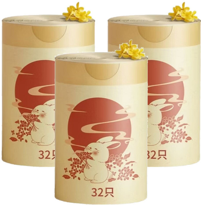 apex Innovation 桂花香氛免撕手提垃圾袋 180g 32張, 3捲